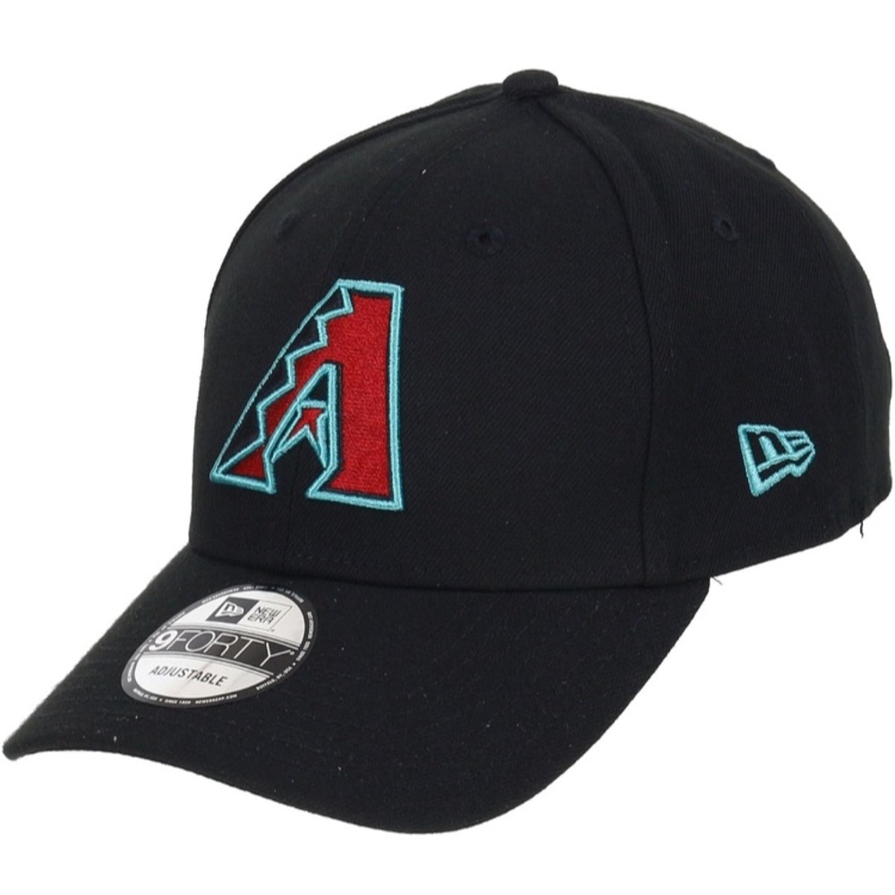 New Era Arizona Diamondbacks Black Cap with Adjustable Back; New